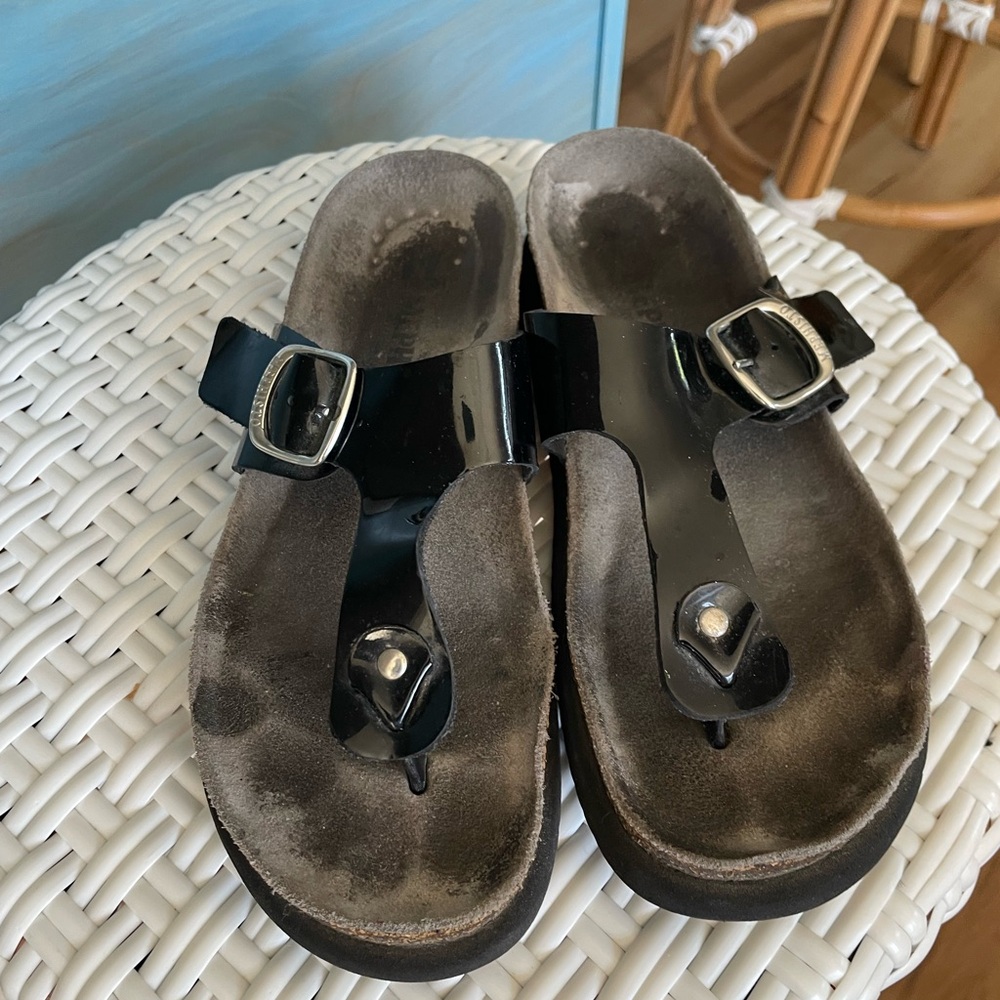 Mephisto 38(7) Helen Black Sandals